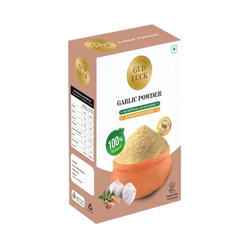 Non-GMO & Gluten-Free Organic Garlic Powder | Gudluck Spices, Resealable Zip Lock Pouch 3.5 oz
