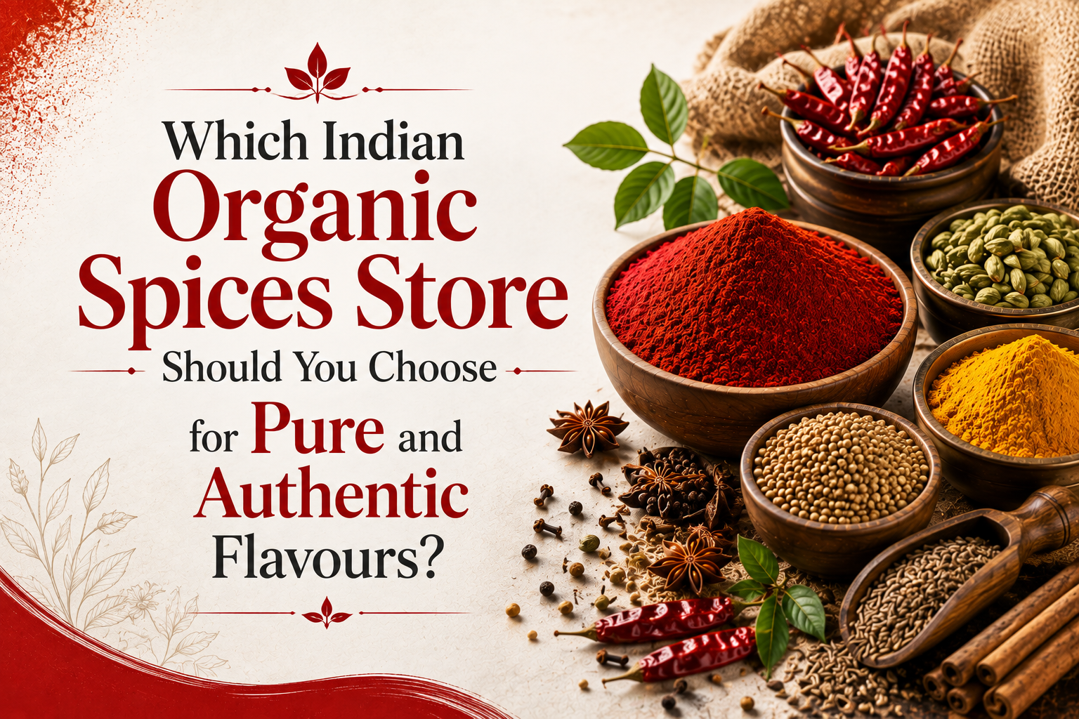 Which Indian Organic Spices Store Should You Choose for Pure and Authentic Flavours?