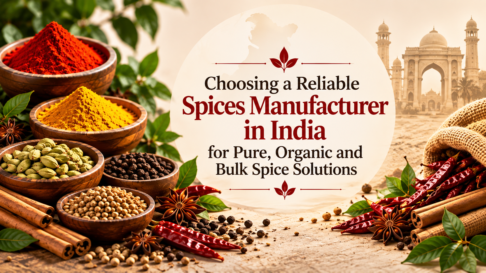 Choosing a Reliable Spices Manufacturer in India for Pure, Organic and Bulk Spice Solutions