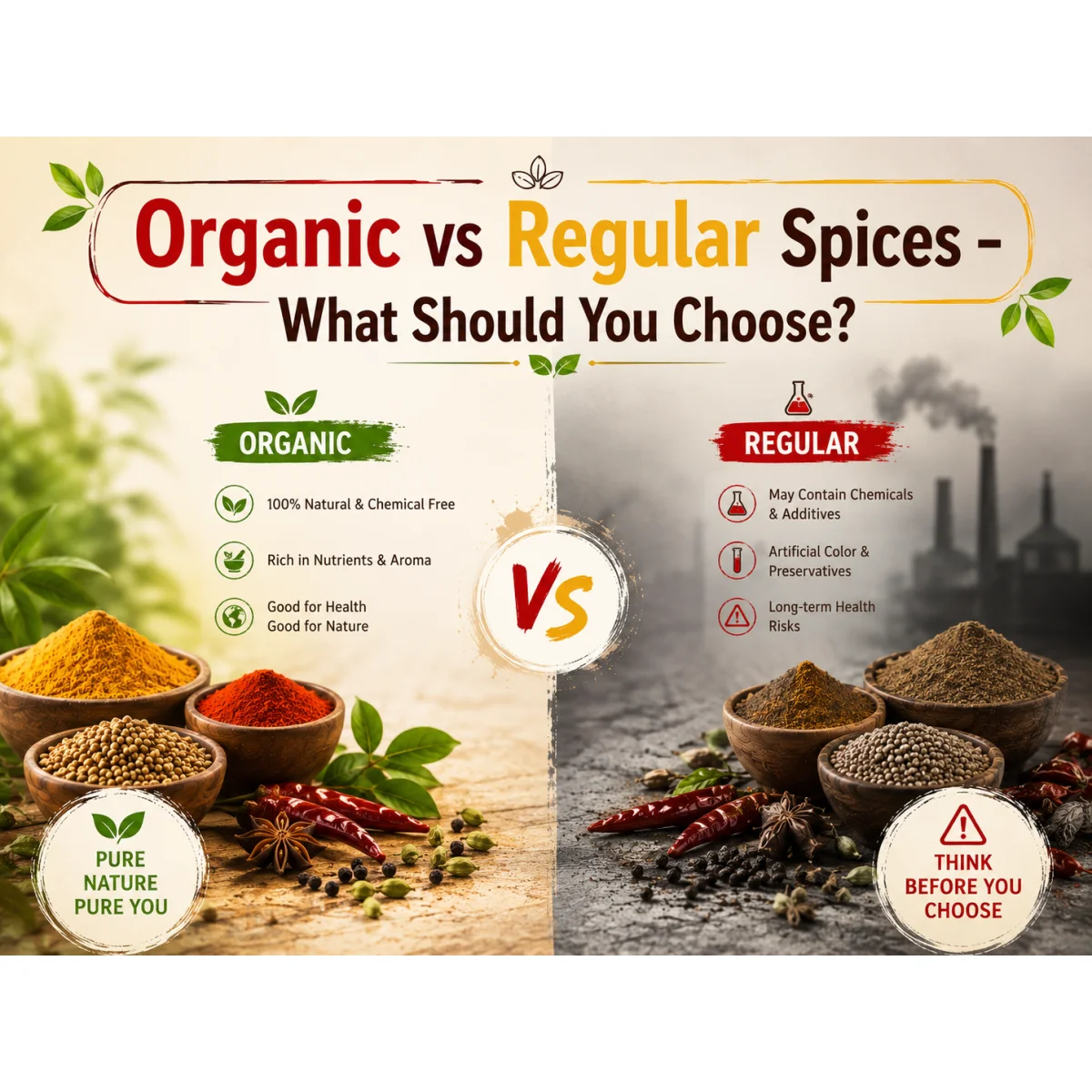 Organic vs Regular Spices – What Should You Choose?