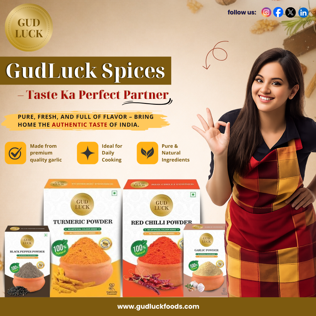GudLuck Spices – Leading Manufacturer of Premium Organic Indian Spices