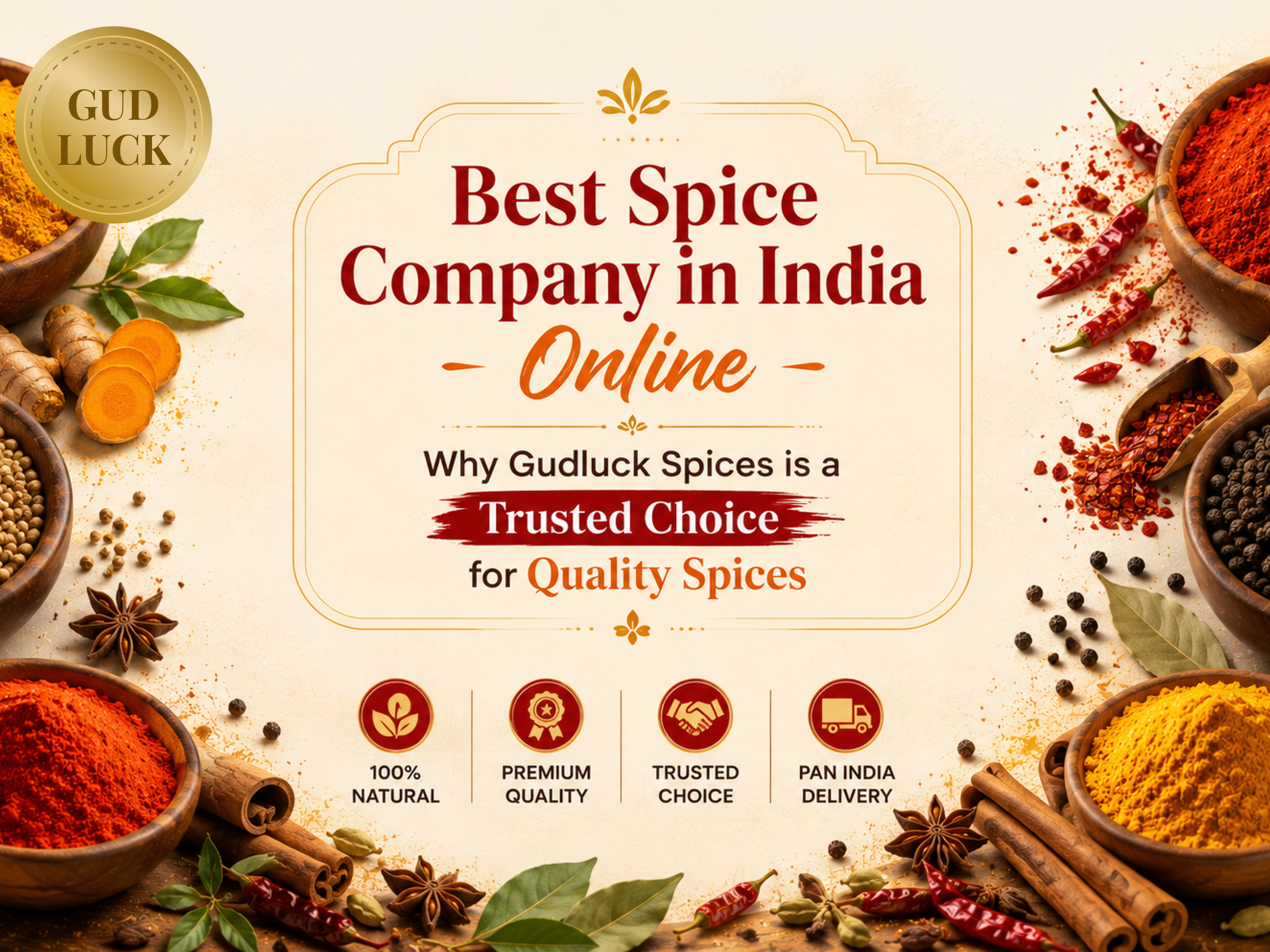 Best Spice Company in India Online – Why Gudluck Spices is a Trusted Choice for Quality Spices