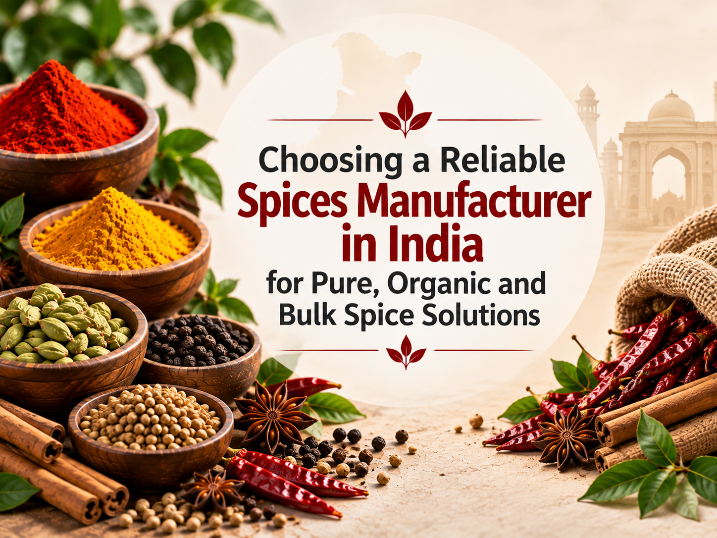 Choosing a Reliable Spices Manufacturer in India for Pure, Organic and Bulk Spice Solutions