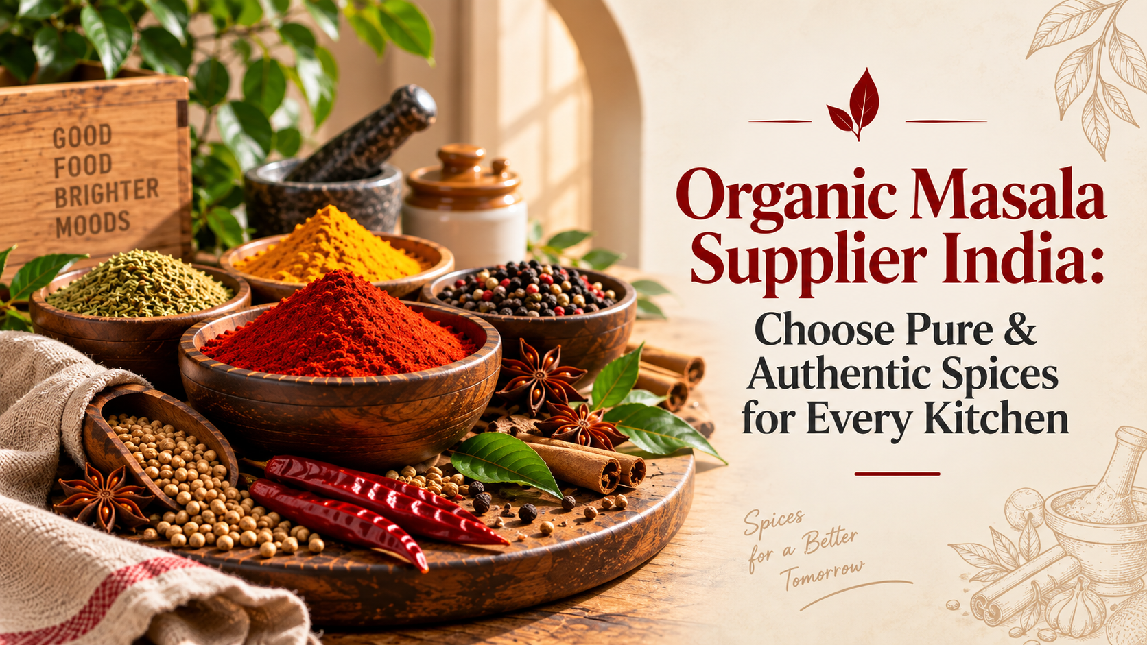 Organic Masala Supplier India: Choose Pure & Authentic Spices for Every Kitchen