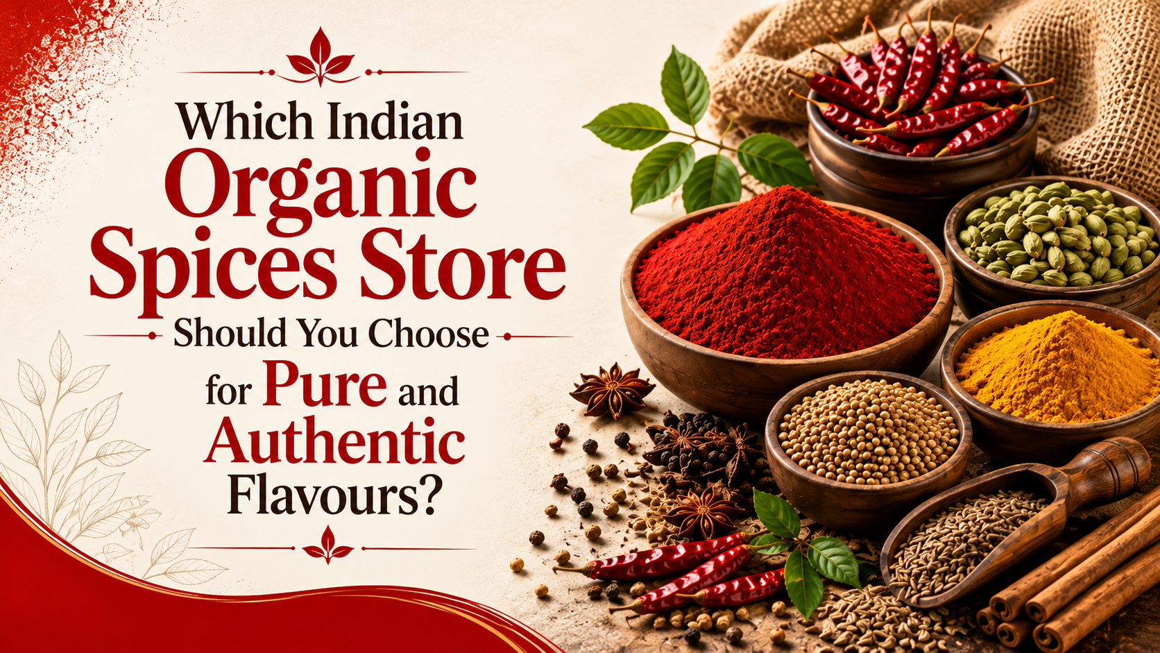 Which Indian Organic Spices Store Should You Choose for Pure and Authentic Flavours?