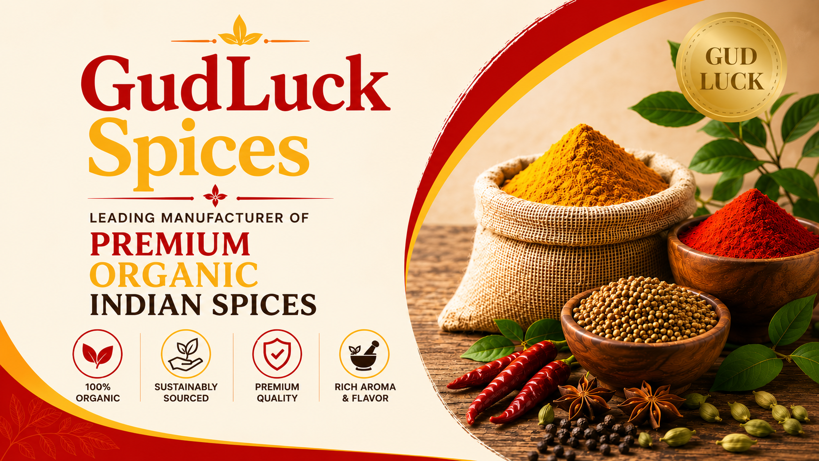 GudLuck Spices – Leading Manufacturer of Premium Organic Indian Spices